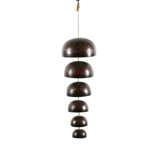 A Set of Antique Bronze Japanese Nesting Bells