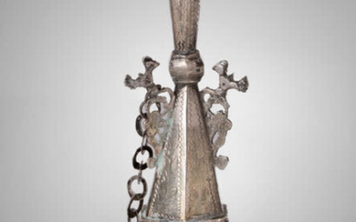 A Silver Rosewater Sprinkler, Probably Italy, c. 1800