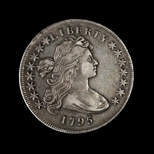 A United States 1795 Draped Bust: Type I $1 Coin