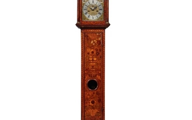 A William and Mary Quarter Repeating Month-Going Walnut Marquetry Longcase Clock, Daniel Quare, London, Circa 1695