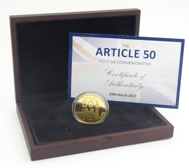 A boxed Westminster Collection gold proof coin