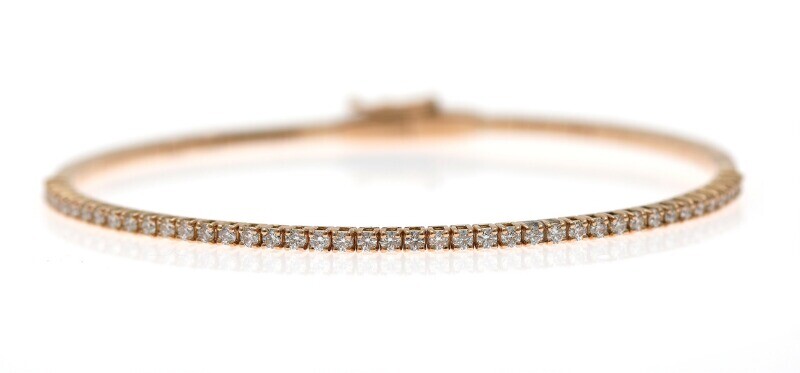 NOT SOLD. A diamond bracelet set with numerous brilliant-cut diamonds weighing a total of app....