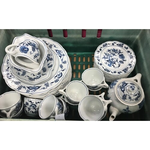 A large collection of ''Blue Danube'' dinner and tea wares i...
