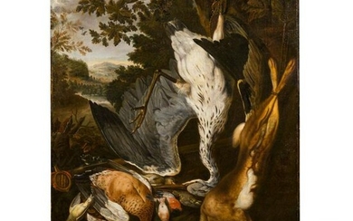 A large hunting still-life in the manner of Johann