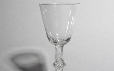 A large wine glass or goblet c.1760, with...