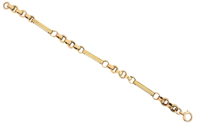 A late Victorian fancy link chain