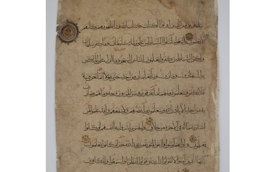 A remarkable artefact is a folio from the Fatimid era Qur'an...