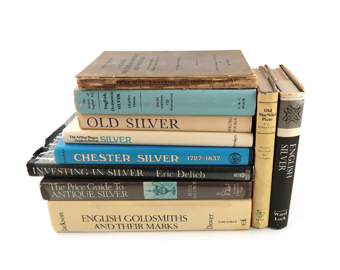 A small collection of silver reference books