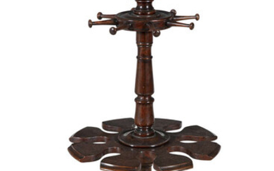 AN EARLY VICTORIAN MAHOGANY SNOOKER CUE STAND, of...