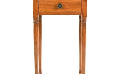 ANTIQUE SHERATON STYLE SIDE TABLE