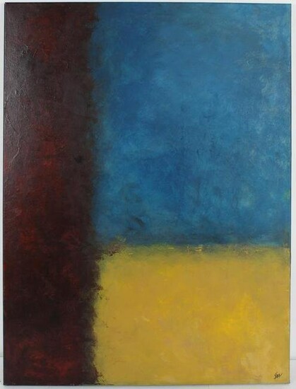 Abstract Signed Oil in the Manner of Mark Rothko