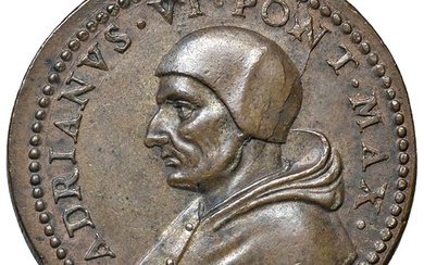 Adriano VI (1522-1523) Adriaan Florenszoon Boeyens di Utrecht, Olanda. Commemorante...