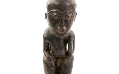 African Congo Ngbaka or Mbaka Male Figure Sculpture