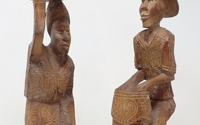 African Wood Carved Figures