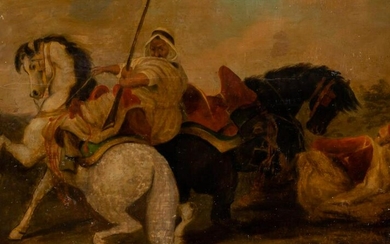 After Gustave Courbet 19th Century Arab Horsemen
