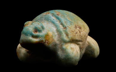An Egyptian Faience Turtle Bead