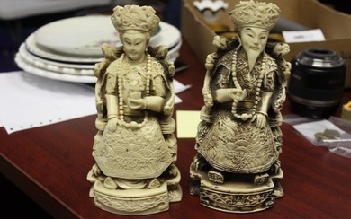 An Emperor and Empress Figurine