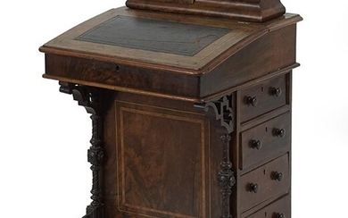 An Inlaid Mahogany Davenport Desk.