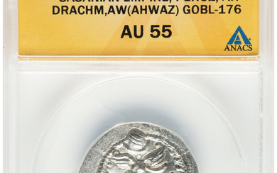Ancients: , ANCIENT LOTS. Oriental. Sasanian Kingdom. Lot of three (3) AR drachms. Two (2) NGC VF and one (1) ANACS AU 55.... (Total: 3 coins)