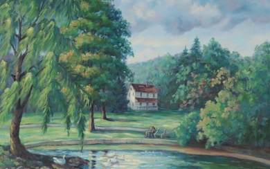 Ann Yost Whitesell Oil on Canvas Landscape