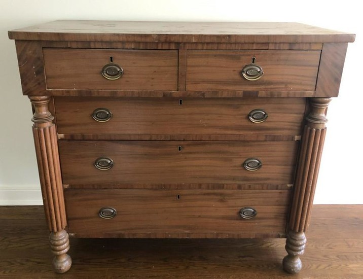 Antique American Empire Chest of Drawers