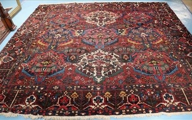 Antique Persian square rug, 10 ft. 8 in. Sq.