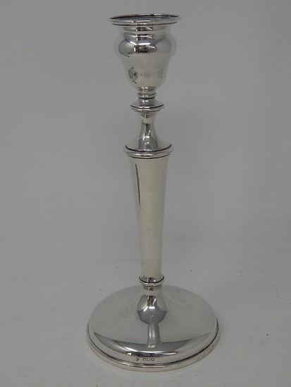 Antique Silver Candlestick: Hallmarked London 1910: Weighted...