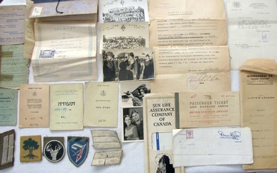 Archive of a Jewish businessman J. Sokonik, 30 item, 1950-70, Israel.