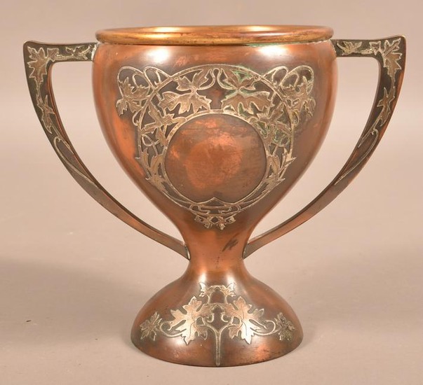 Art Nouveau Sterling on Bronze Loving Cup.