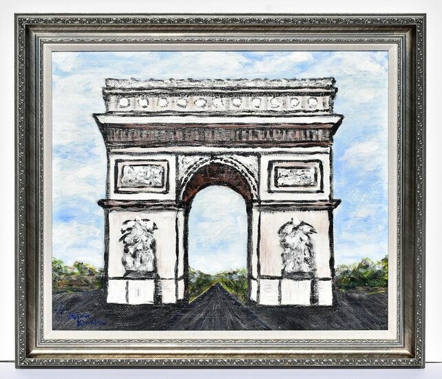 Arthur Kinslow Orginal Painting Arc de Triomphe 20 x 24 inches
