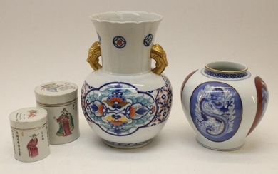 Asian Porcelain Vases and Canisters