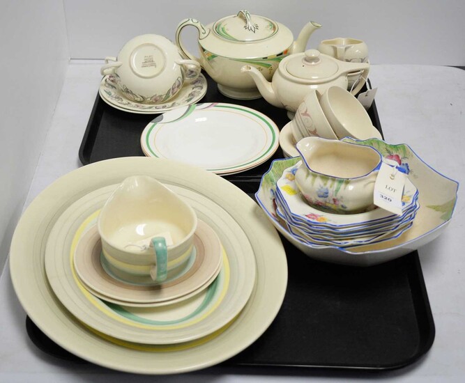 Assorted collection of Susie Cooper and other tea and dessert ware.