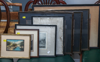 Assortment of Eight Framed Prints