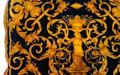 Atelier Versace cuscino in velluto double face decorato a stampa Barocco...