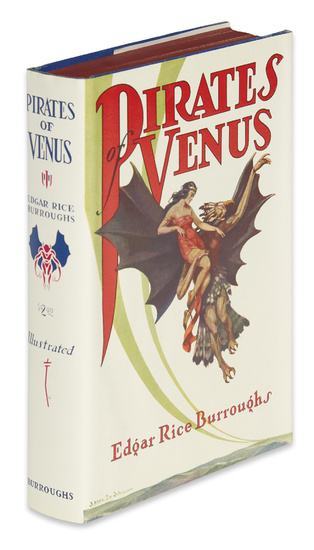 BURROUGHS, EDGAR RICE. Pirates of Venus. Illustrations by J. Allen St. John. 8vo,...