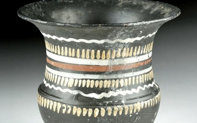 Beautiful Greek Gnathian Pottery Cup w/ Painted Motifs