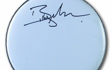 Billy Morrison Autographed 8X10 Drumhead Billy Idol Royal Machine JSA