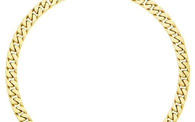 Bulgari Gold Curb Link Necklace