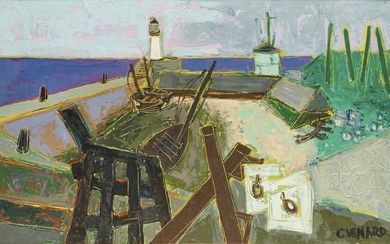 CLAUDE VENARD, (French, 1913-1999), Inside Harbor #1