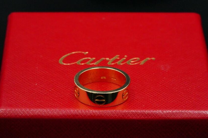 Cartier Solid 18K Yellow Gold 5.5mm Wide Love Ring