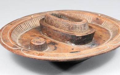 Carved Ethnographic Sorting Bowl