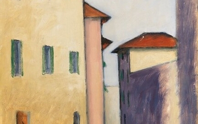 Case di Borgo Stella, (1952), Ottone Rosai (Firenze 1895 - Ivrea (To) 1957)