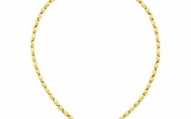 Chimento Two-Color Gold and Diamond Heart Pendant-Necklace