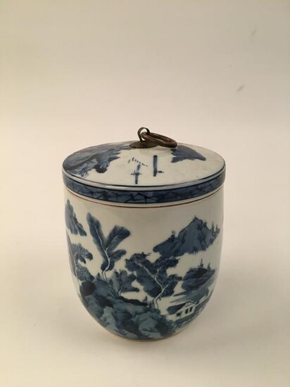 Chinese Blue and White Tea Jar