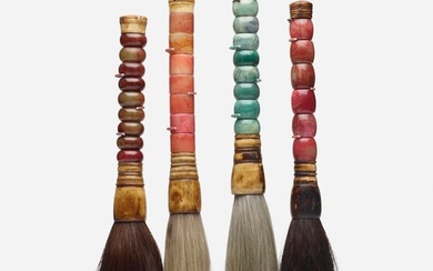 Chinese, Calligraphy brushes, set of four