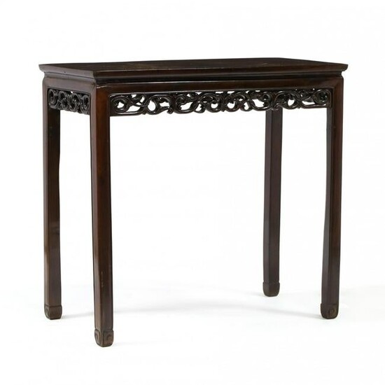 Chinese Carved Hardwood Console Table