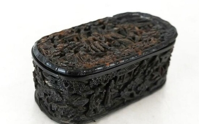 Chinese Carved Snuff / Trinket Box