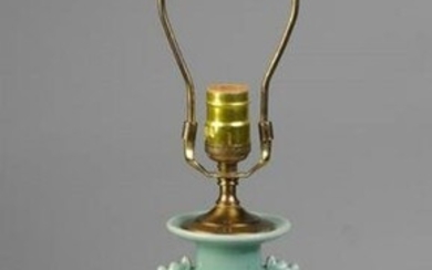 Chinese Celadon Mallet Vase as Lamp