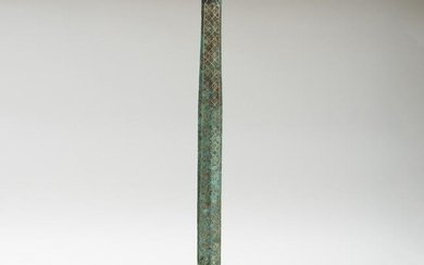 Chinese Eastern Zhou Style Bronze Sword with Gilt