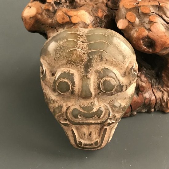 Chinese Jade 'Ruishou' Head